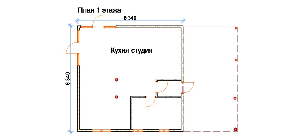 план 1 этажа