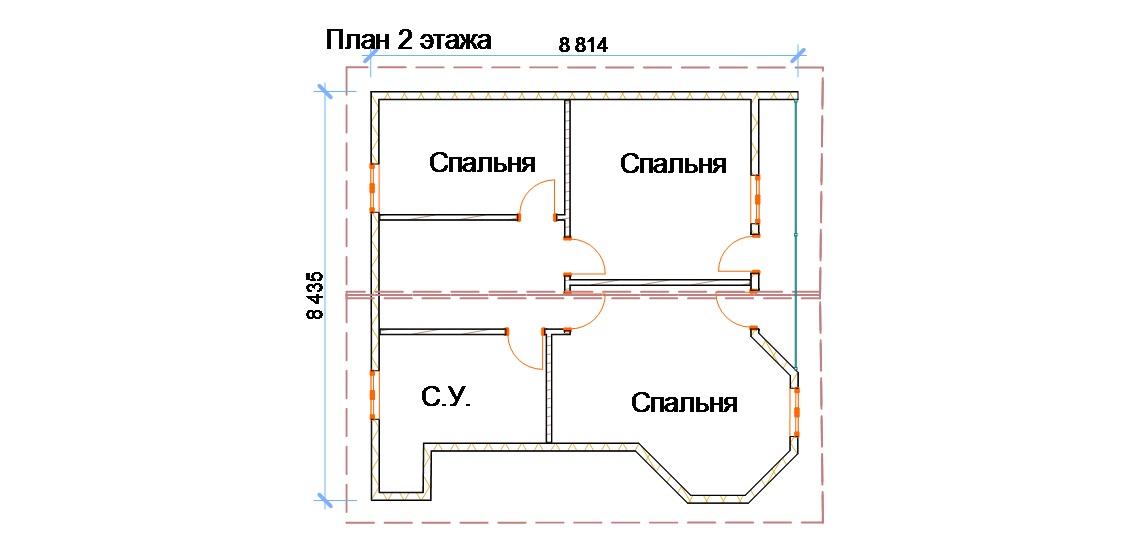 план 2 этажа