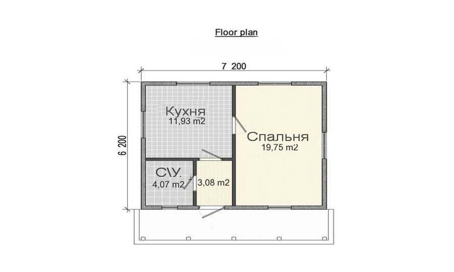 Дачный домик 44 м.кв (1)