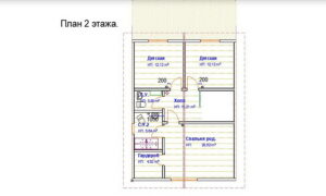 План 2 этажа